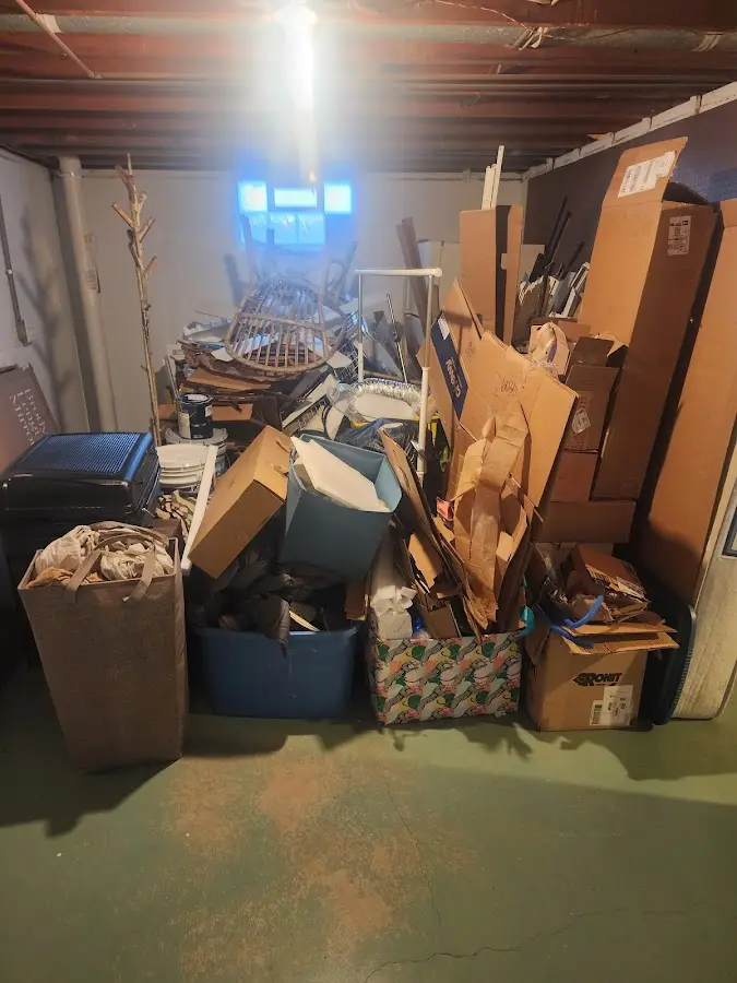 Roll-off dumpster container at job site for Construction Dumpster Rental in Des Peres